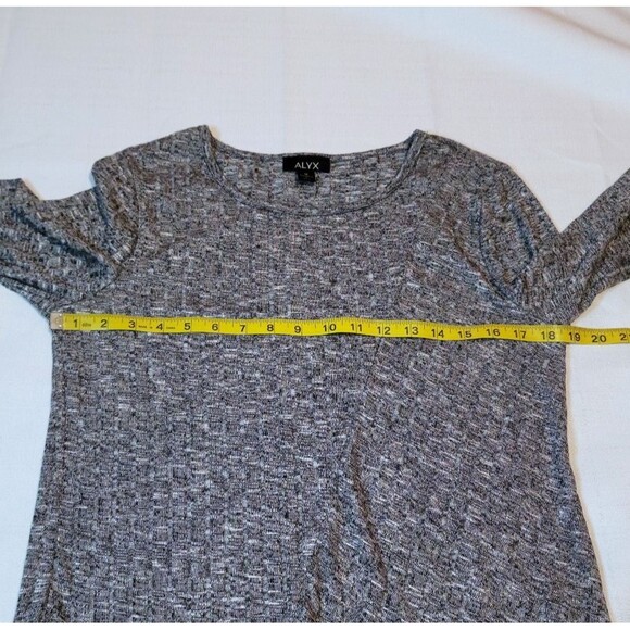ALYX Gray Fall Shaker Long Sleeve Tunic Top Size Medium - Picture 9 of 11